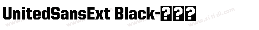 UnitedSansExt Black字体转换